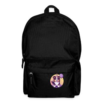 Border Collie Chiens Anniversaire Bande dessinée - Sac à dos - noir - Devant