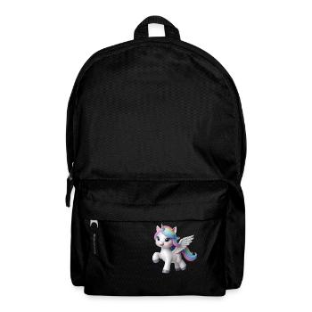 Einhorn 2 - Rucksack - Schwarz - Vorne