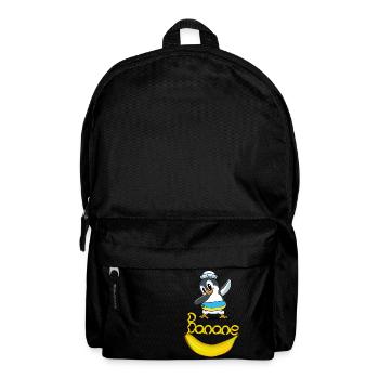 Pinguin Banane Seemann maritim Kind - Rucksack - Schwarz - Vorne