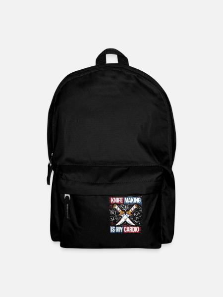 Leidenschaft für Messer und Schmiedekunst - Rucksack - Schwarz