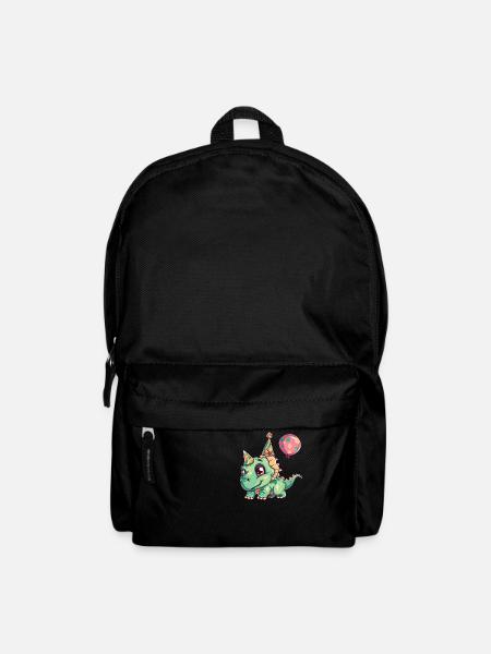 Dinosaurier triceratops Geburtstag Baby - Rucksack - Schwarz
