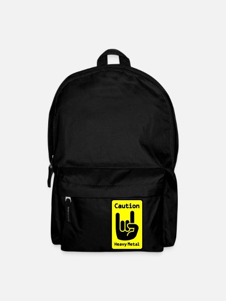 Caution: Heavy Metal - Backpack - black