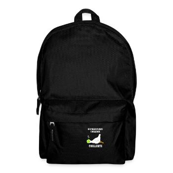 Ente lustig faul Spruch - Rucksack - Schwarz - Vorne