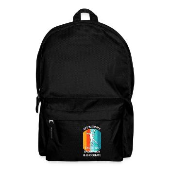 Badminton Federball Badmintonspieler Schokolade - Rucksack - Schwarz - Vorne