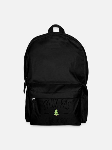 Je peux pas je fais le sapin - Sac à dos - noir