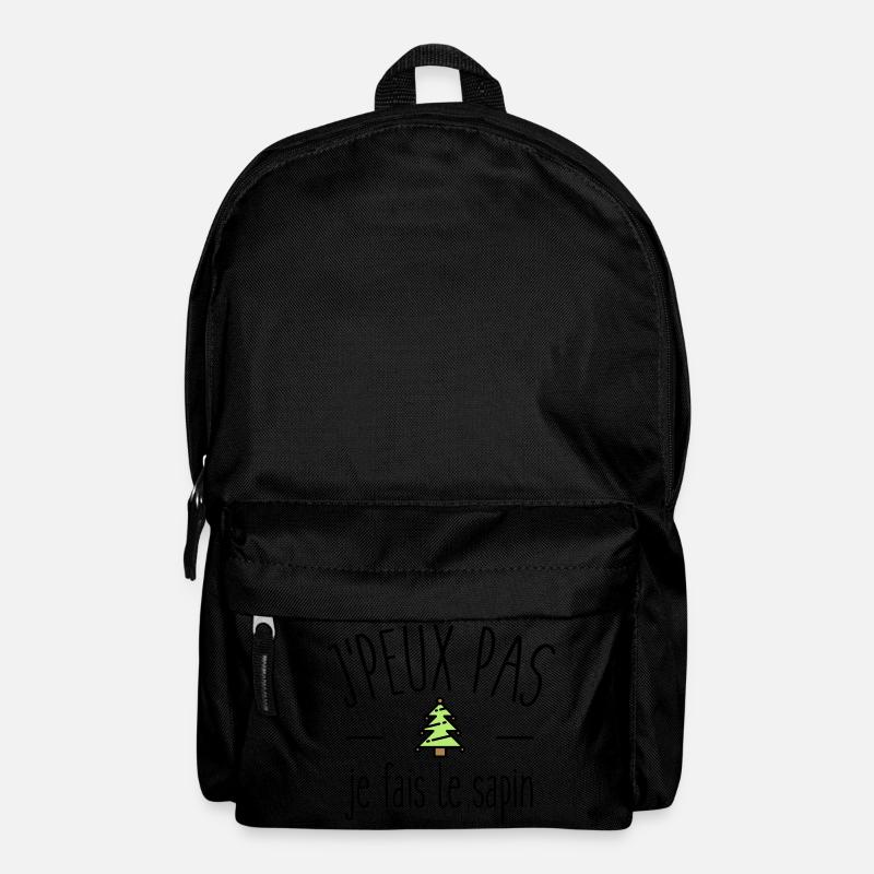 Je peux pas je fais le sapin - Sac à dos - noir