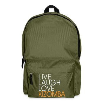 Vivre d'amour de rire Kizomba - Danse shirt - Sac à dos - vert olive - Devant
