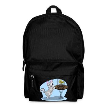 Chat avec oiseau - Sac à dos - noir - Devant