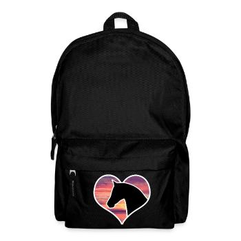 Horse in heart - Backpack - black - Front