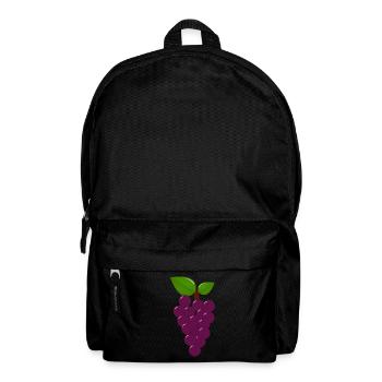 Trauben - Rucksack - Schwarz - Vorne