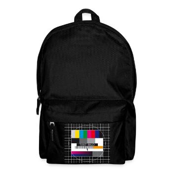 Image de test Télévision Écran Fermoir d’émission - Sac à dos - noir - Devant