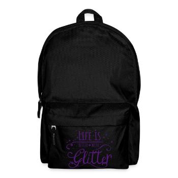 Glitter Princesse dire La vie est meilleure Glitter - Sac à dos - noir - Devant