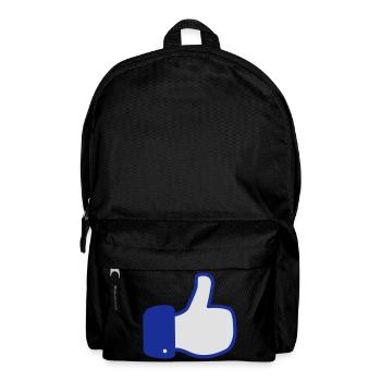 i like button - mag dich - gefällt mir - gefaellt - Backpack - black - Front