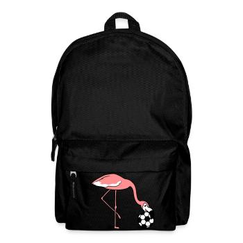 kick football club play ball kicker laugh - Backpack - black - Front