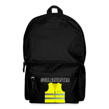 Protest der Gelbe Westen Gelbwesten Revolution - Rucksack - Schwarz - Vorne
