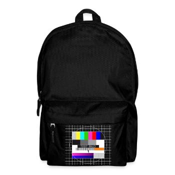 Testbild Fernsehen Bildschirm Sendeschluss Display - Rucksack - Schwarz - Vorne