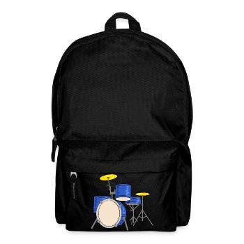 schlagzeug drummer musiker - Rucksack - Schwarz - Vorne