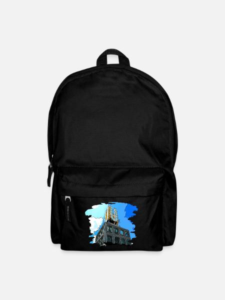 Dortmund U Turm Stadt - Rucksack - Schwarz