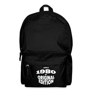 1980 Geburtsjahr - Rucksack - Schwarz - Vorne