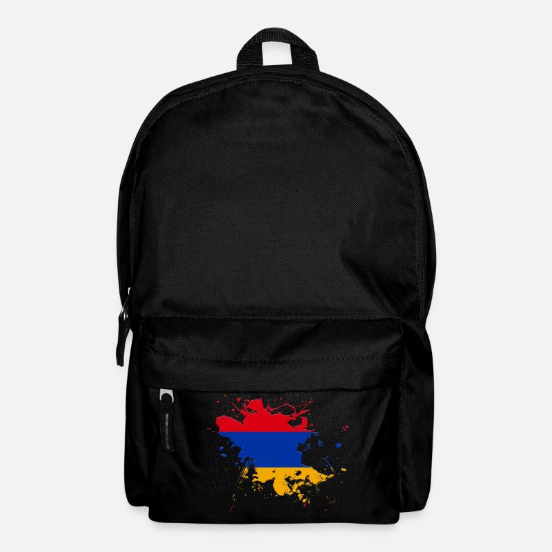 Armenien Flagge als Farbklecks - Rucksack - Schwarz