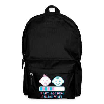 BABY LOADING PLEASE WAIT - Backpack - black - Front