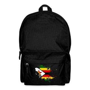 Drapeau du Zimbabwe comme une touche de couleur - Sac à dos - noir - Devant