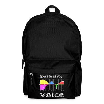 how i twist your voice - Rucksack - Schwarz - Vorne