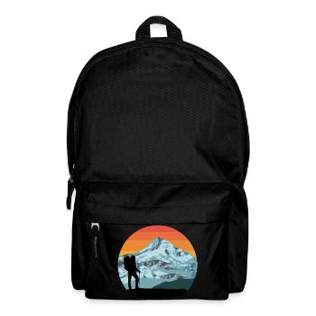 Randonneurs - montagnes - montagnes - randonneurs - vintage - Sac à dos - noir - Devant