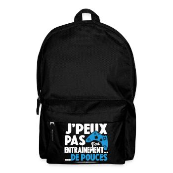 Je Peux Pas J'ai Entrainement De Pouces Cadeau - Sac à dos - noir - Devant