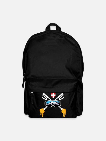 Savoie Ski and Savoyard fondue Gift Haute Savoie - Backpack - black