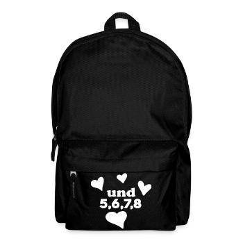 Tanzen Rhythmus Tanz Tänzer Tänzerin - Rucksack - Schwarz - Vorne