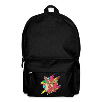 Bass Bass Bassist Music Instrument Play Pop Art - Backpack - black - Front