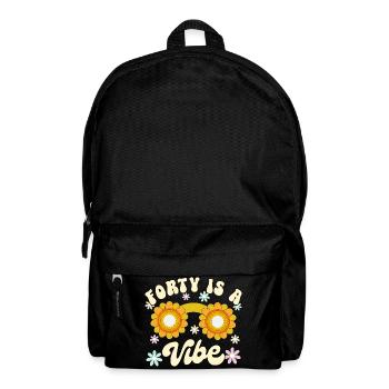 Jahrgang 1982 40 Jahre Jubiläum Frau Retro Groovy - Rucksack - Schwarz - Vorne