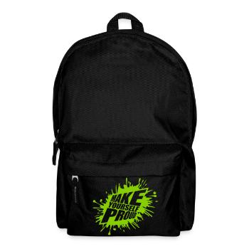 make yourself proud quote - Backpack - black - Front
