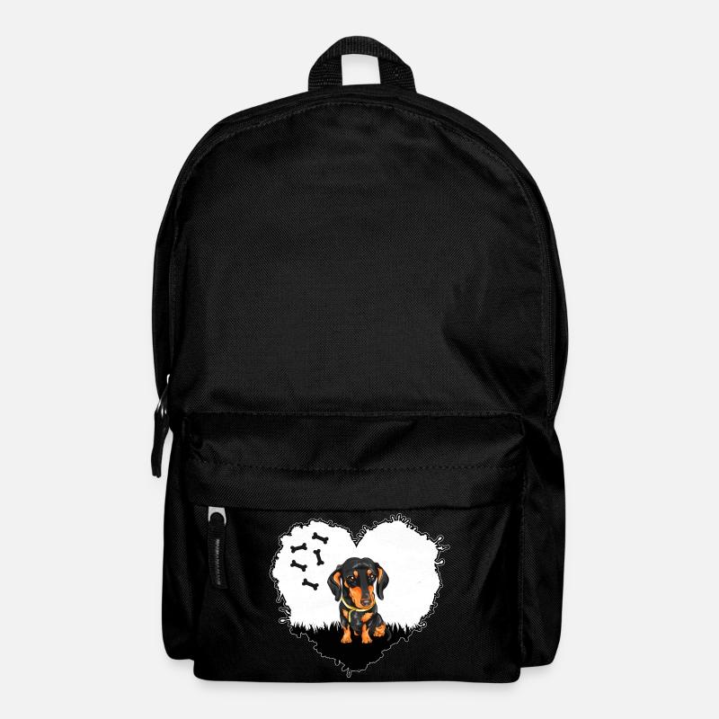 Teckel teckel Chien de chasse Teckel Teckel Ami - Sac à dos - noir