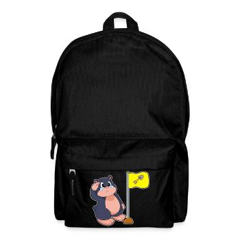Drapeau taupe - Sac à dos - noir - Devant