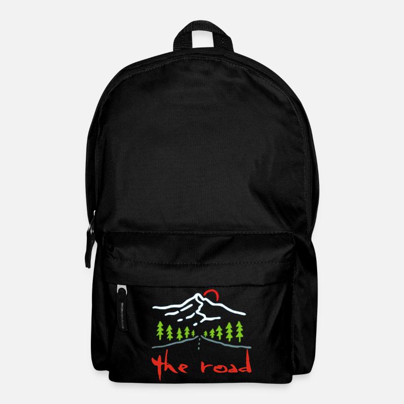 Die Straße - Rucksack - Schwarz