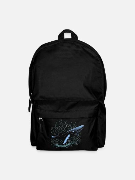 Großer Wal - Rucksack - Schwarz