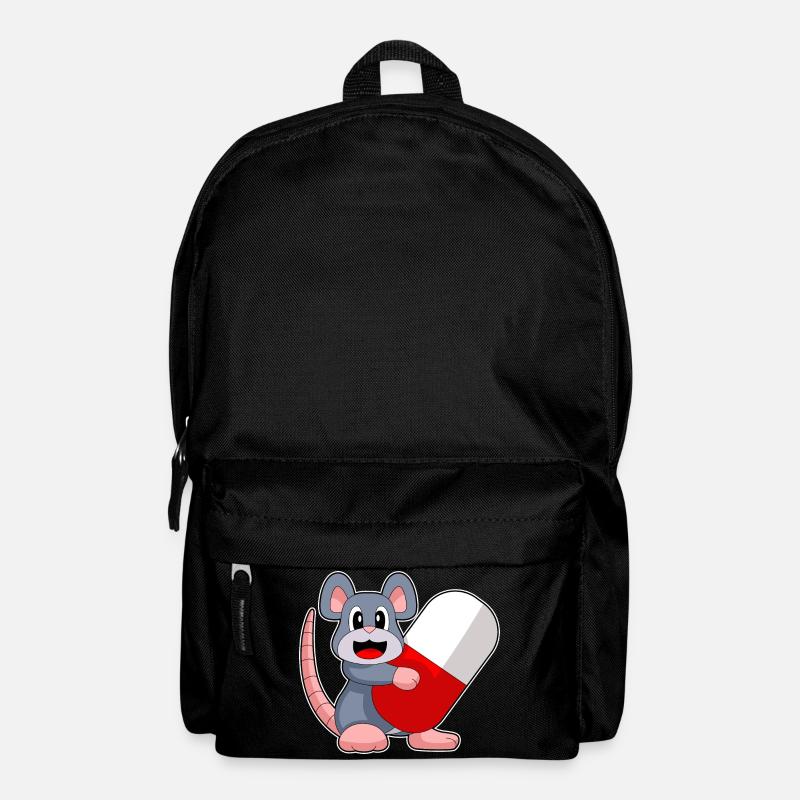 Maus Arzt Medizin - Rucksack - Schwarz