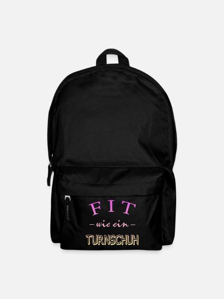Fit wie ein Turnschuh - Rucksack - Schwarz
