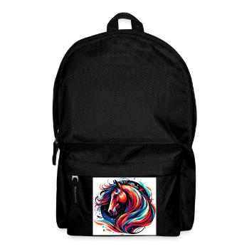 Pferd - Rucksack - Schwarz - Vorne