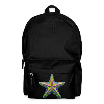 Seestern - Rucksack - Schwarz - Vorne