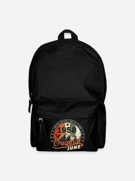 Juni 1958 | Geburtstag Juni 1958 Geboren im Juni 1958 - Rucksack - Schwarz