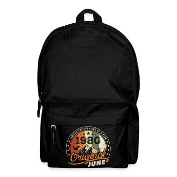 June 1980 | Birthday June 1980 Born in June 1980 - Backpack - black - Front