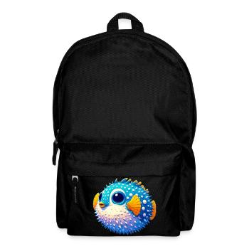 Kugelfisch - Rucksack - Schwarz - Vorne