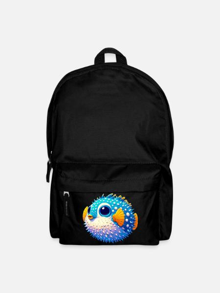 Kugelfisch - Rucksack - Schwarz