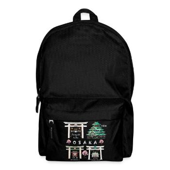 Château d’Osaka, Sanctuaires, Dessin Du Temple, Japon - Sac à dos - noir - Devant