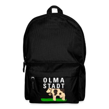 OLMA STADT 2 mit Kuh - Rucksack - Schwarz - Vorne