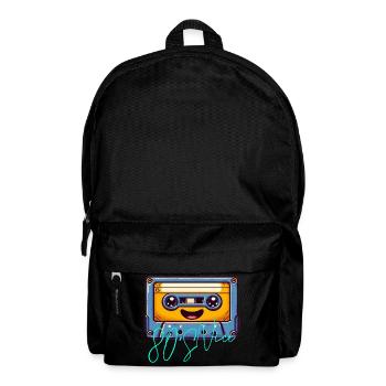 80er Jahre - Rucksack - Schwarz - Vorne