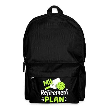 Pickleball-Spieler Ruhestand - Rucksack - Schwarz - Vorne